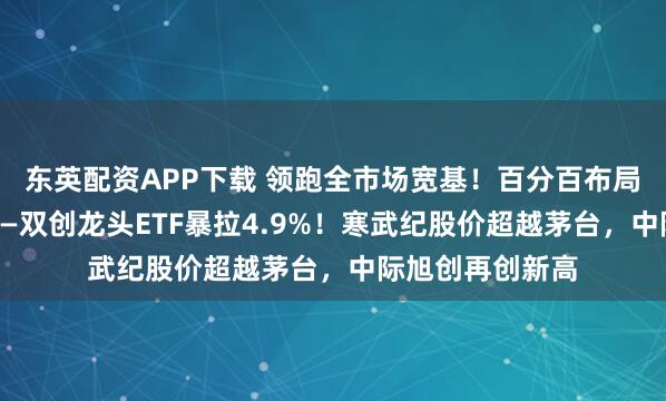 东英配资APP下载 领跑全市场宽基！百分百布局新质生产力的——双创龙头ETF暴拉4.9%！寒武纪股价超越茅台，中际旭创再创新高