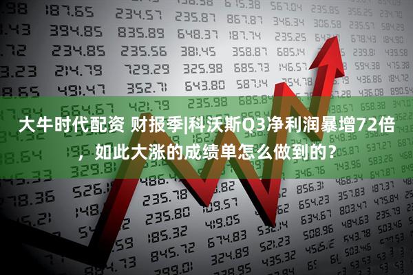 大牛时代配资 财报季|科沃斯Q3净利润暴增72倍，如此大涨的成绩单怎么做到的？